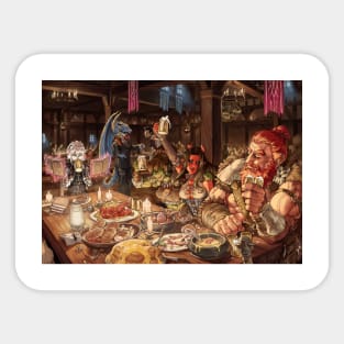 Dungeons and Dragons - The feast Sticker